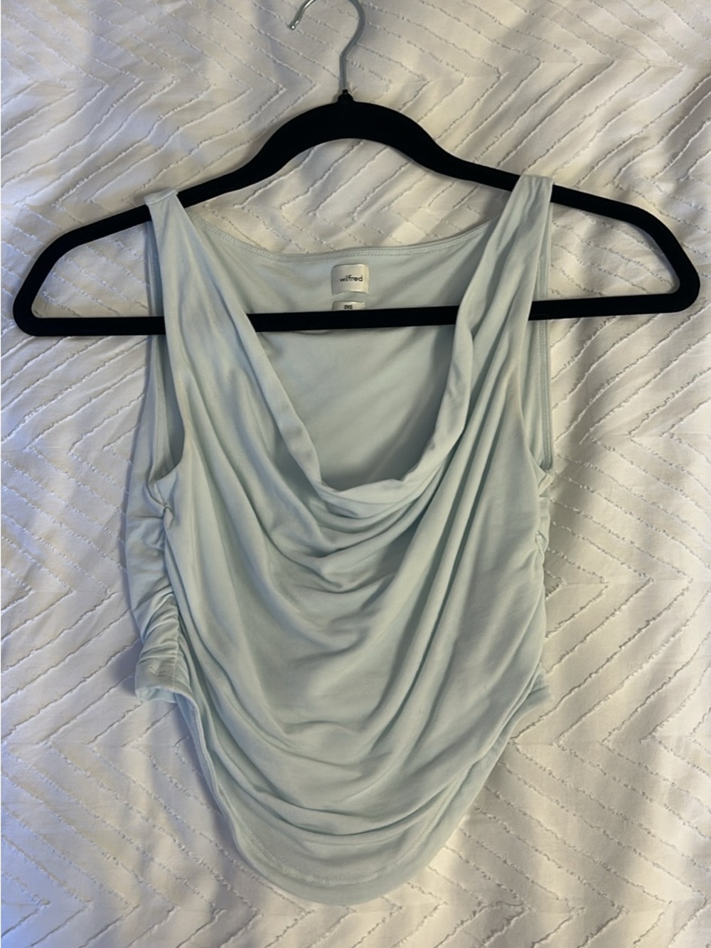 Aritzia Wilfred Parfait Top Draped Sleeveless Tank Top